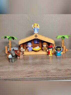 Fisher-Price Little People Nativity Playset (2013) Lights & Sounds Works Mattel